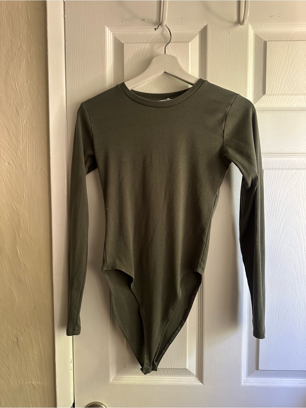 Zara Gray Long-Sleeve One-Piece Bodysuit